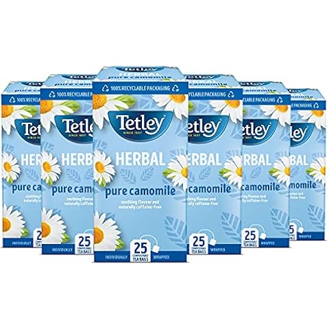 Tetley Pure Camomile Tea, 6-Pack for Relaxation Cover
