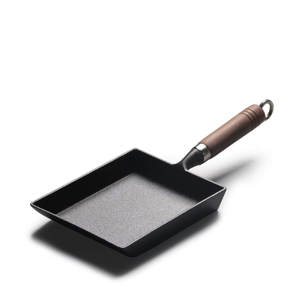Gusseisen-Steak-Bratpfanne Gestreifte quadratische Gusseisen-Topf-Bratpfannen Leicht zu reinigen,Antihaftpfanne,Mehrzweckpfanne,Pfannkuchen,Grillpfanne