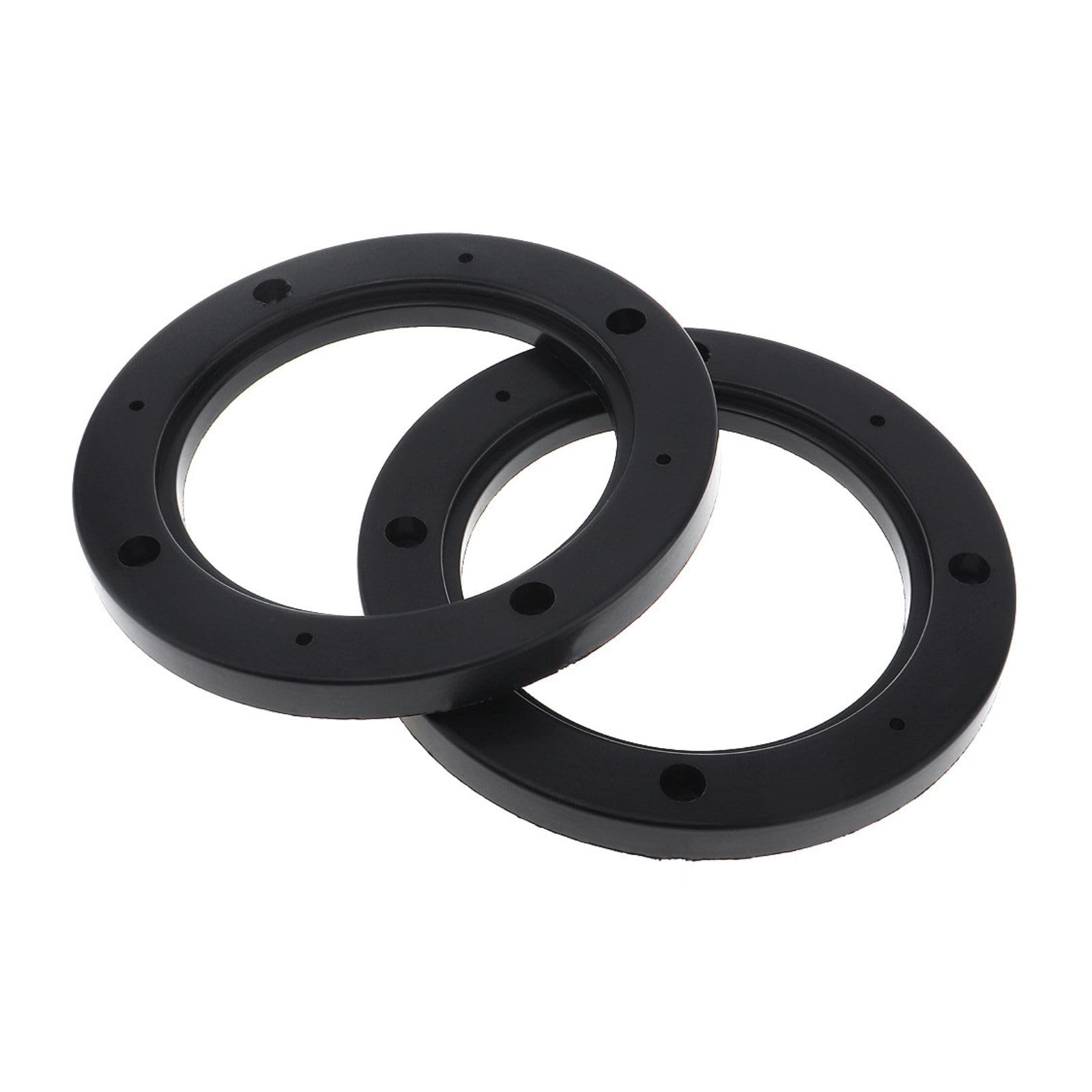 Saim 5" Dia Universal Plastic Speaker Spacer Adaptor Ring Mounting Bracket Fit ABS Car Stereo Speaker Spacers Black (2 Pcs)