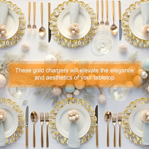 Platos Gold Charger Havawish 13 in x12 Pcs miniatura 6