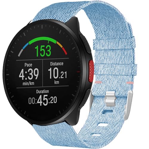 Correa compatible para smartwatch Polar 20mm o 22mm nylon