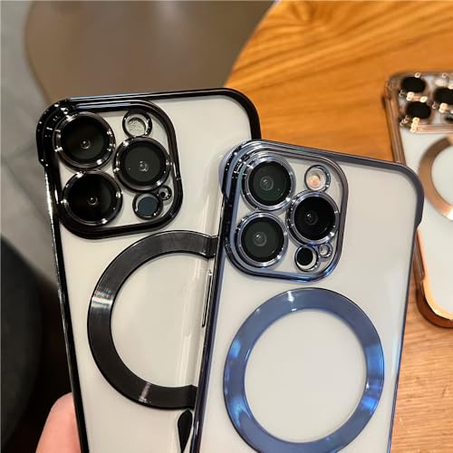 Coque iPhone 15 Plus rigide antichoc transparente étui magnétique ultra mince - 4