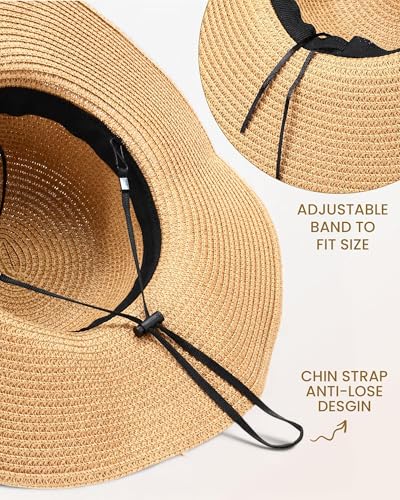 Set de 4 piezas sombrero y bolsa para playa mujer miniatura 2