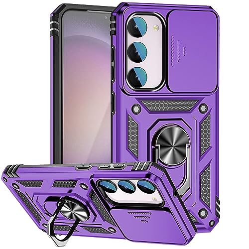 Coque Samsung S23 FE antichoc violette pour éviter les rayures de l'appareil photo