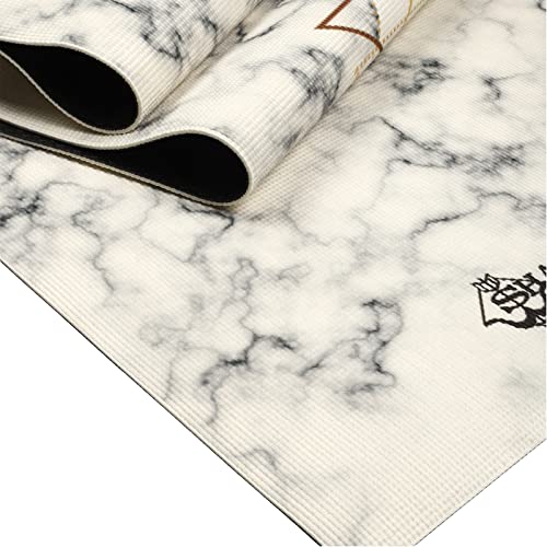Image of Shakti Warrior Sacred Yoga Mat - Artist Designed, Premium Printed mats, Non Slip, Great for Regular & Hot Yoga, Pilates and Workout (72 inch x 24 inch x 5mm Thick)