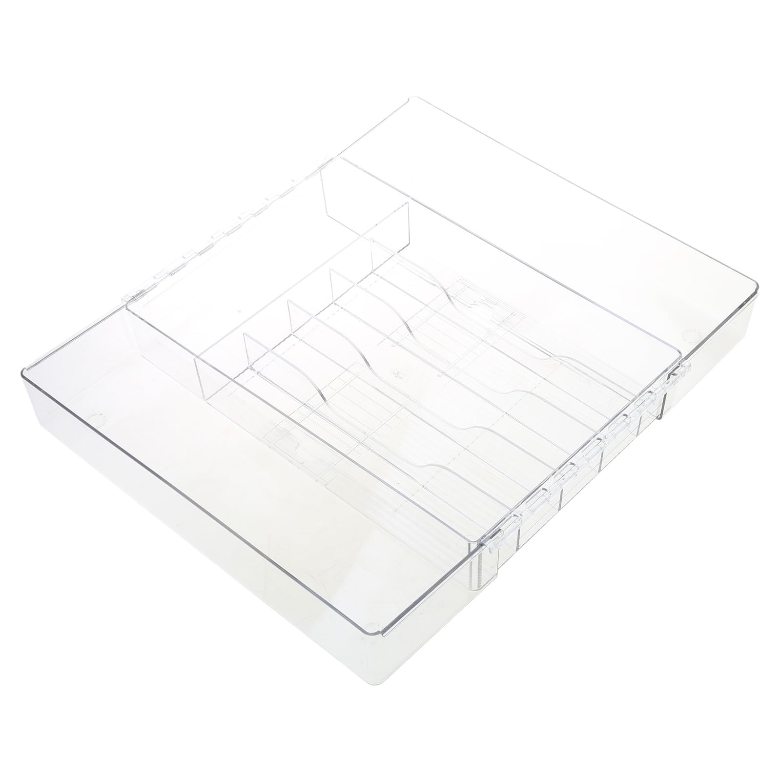 carotoe Kitchen Utensils and Silverware Organizers Multiple Compartment Cutlery Drawer Tray Sturdy Kitchen Tablewares Organizers Utensils Holder