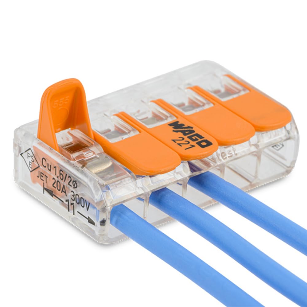WAGO - S221 200 morsetti per connessione rapida 2,3 e 5 entrate per fili flessibili e rigidi