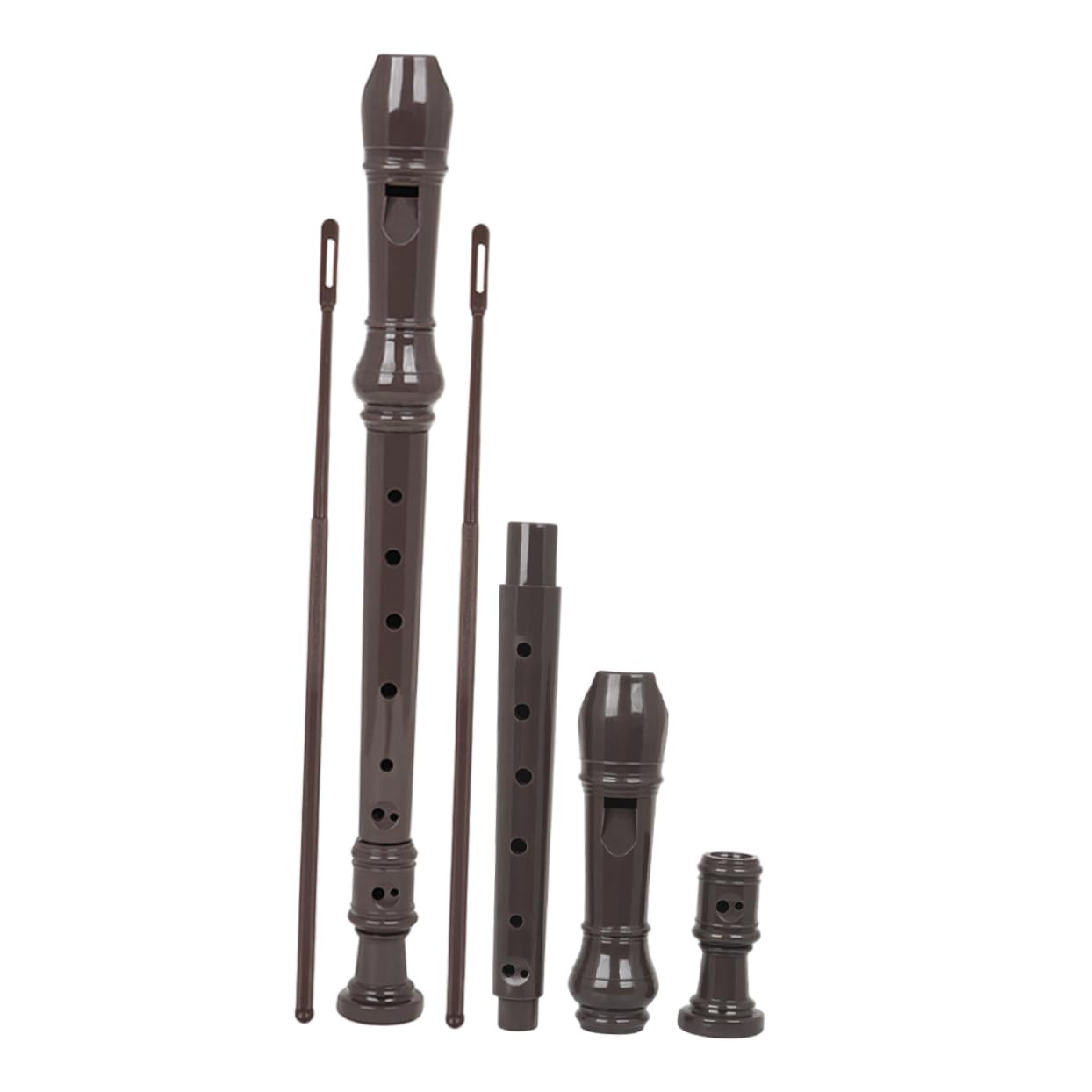 HEMOTON 2 Pack Boys and Girls Clarinets Student Flute Clarinet Set 8-hole Flute for Beginners Lightweight Portable Wind Instrument Practice