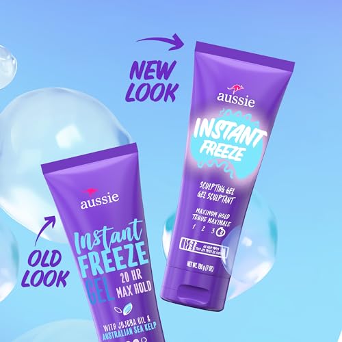Aussie Instant Freeze Sculpting Gel, Maximum Hold, Triple Pack for Curly, Straight and Wavy Hair, 594 g Total (3 Count of 198 g Each) - Image 3