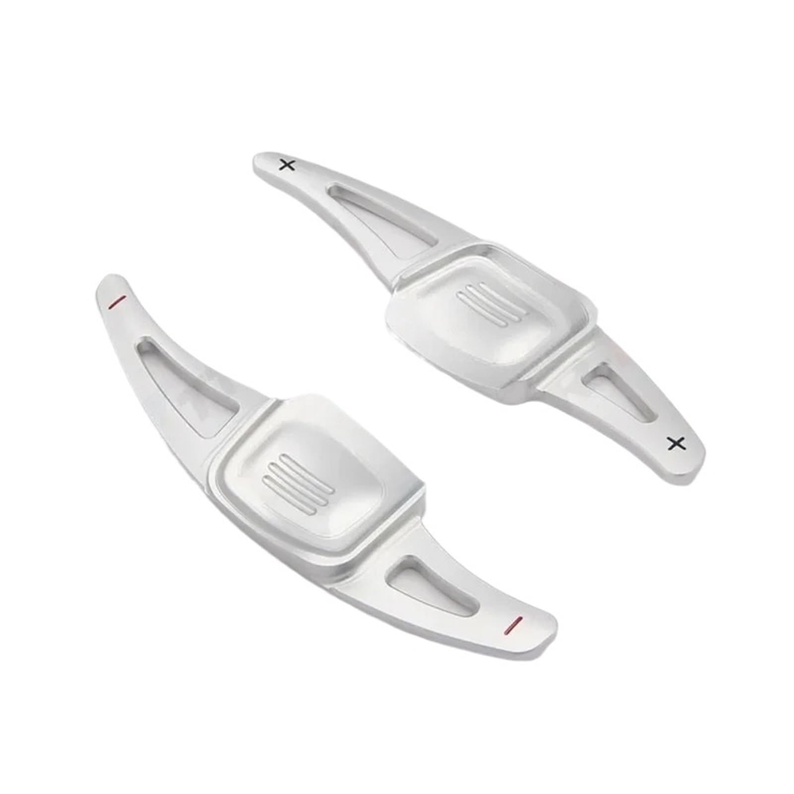 Yakisa Silver Paddles Shift For Vw For Golf Mk7 8 Mk8 For Polo Mk6 For Touareg For Gti For Line For Passat B8 Steering Wheel Paddle Shifter Extension Paddle Shifter(Silver)