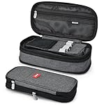 Coolzon Expandable Pencil Case, Large Capacity Pencil Cases Pen Bag Pouch Holder School Stationery Organizer Makeup Cosmetic Bag for Girls Boys Students Adults, Dark Grey