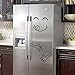 daimin Happy Delicious Face Küchenkühlschrank 1pcs Wandaufkleber, Kühlschrank Aufkleber Kunst Kühlschrank Wandtattoos Home Decoration 01