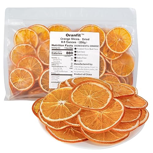 Oranfit Dried Orange Slices 8.8oz/250g(67 to 108 slices)