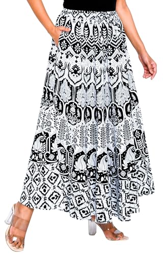 Image of Premium Cotton Skirt for Women with Pocket, Free Size