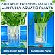 Borlech Aquarium Pflanzenhalter für Aquarium Aquaponic Pflanzenkultur Hängender Halterung und Aquascape Dekorationen Pflanztopf Zubehör (Halbtransparent)
