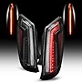 ACANII - For 2013-2017 Cadillac XTS Black Housing LED Tail Lights Brake Lamps Assembly Replacement Driver & Passenger