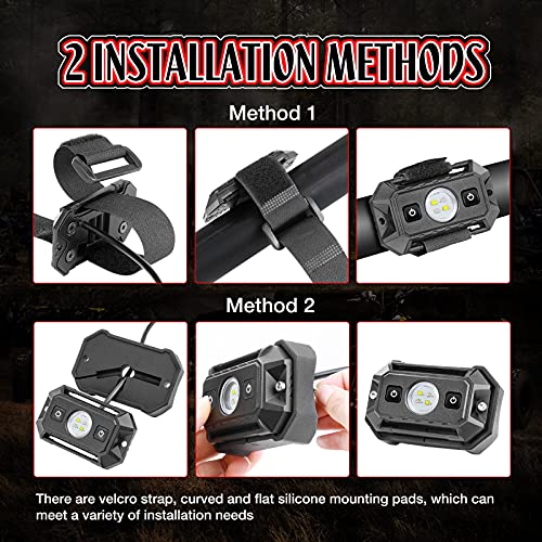 LED Dome Light, Auto Power Plus Universal Interior Roll Bar Work LED Lights W/Switch UTV Cab Dome Light Roll Cage Lights Car Reading Rock Lights for UTV RZR Can-Am 4x4 Truck SUV Golf Cart