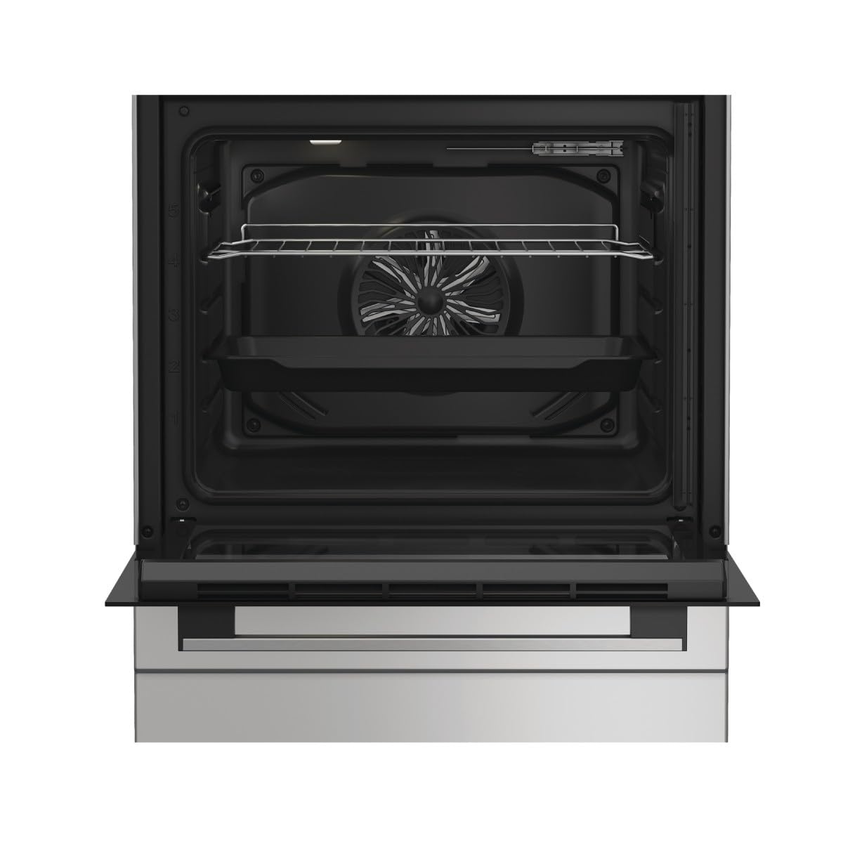 Indesit Electric Cooker 66L 4 Zones Silver - I6V5PMS