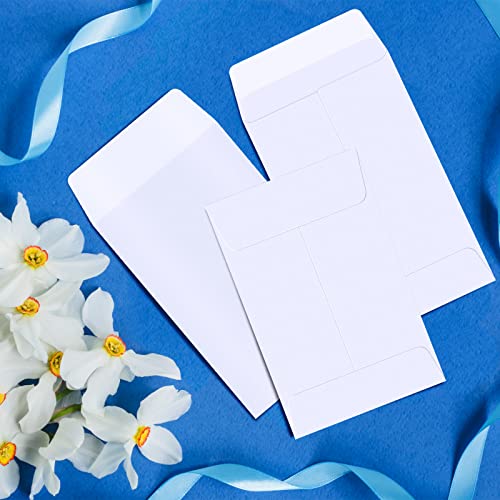 1000 Pcs 2.25 X 3.5 Inch Coin Envelopes Bulk Small Seed Envelopes Self Adhesive Envelopes Money Envelopes Key Envelopes For Cash Small Items Storage Packets Home Office School Supplies (White) #TOP4