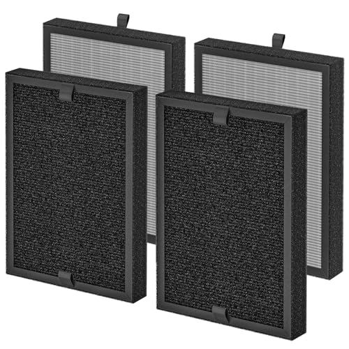KF250 Replacement Filter Compatible with Kenmore 1200e Series Air Purifier PM2010 for Rooms up to 1 500 Sq. Ft. 3-in-1 HEPA Filter 4-Pack