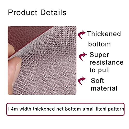 Simili cuir litchi 100x140cm étendu à 4m pour couture créative - 4