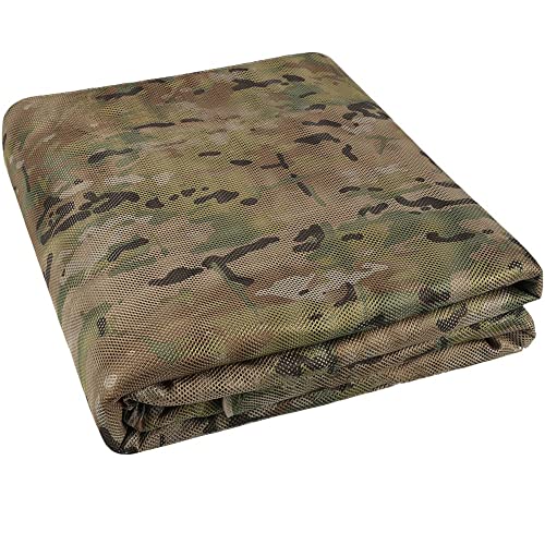 Red de Camuflaje de arpillera, Red de Camuflaje Militar, Redes de Sombra, Malla de Caza 300D, ocultación, Cubierta para Tiro, decoración de Puestos de árboles, 2-19 m (tamaño: 1,5