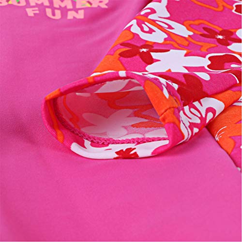Image of TFJH E Girls Long Sleeve One Piece Swimsuit UPF 50+ Front Zipper Rash Guard Stirrup for Beach