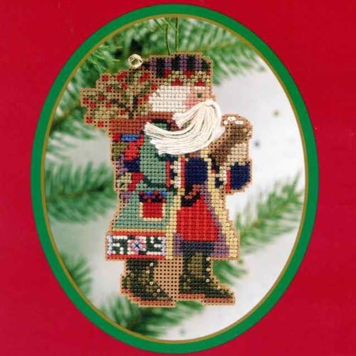 Holly Berries Santa (beaded kit)