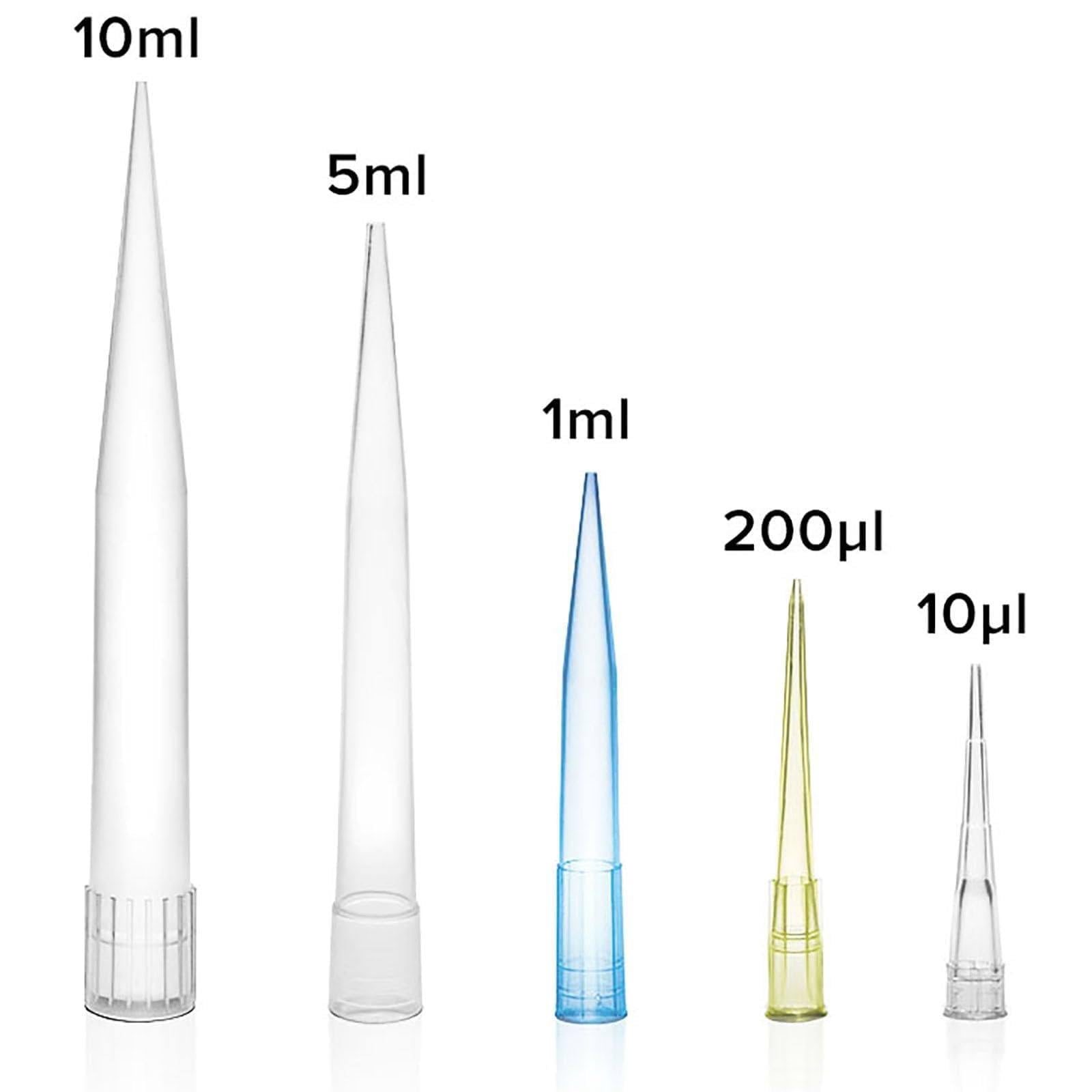 Puntas De Pipeta De Laboratorio (Universales / 10ul-10ml), 100-1000 Piezas, Transparentes, para Movimiento De LíQuidos En Laboratorios De MicroquíMica,10ml(100pieces)
