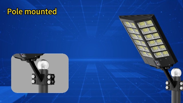 Jadisi 3-Pack Solar Parking Lot Lights, 9000W Solar Street Light