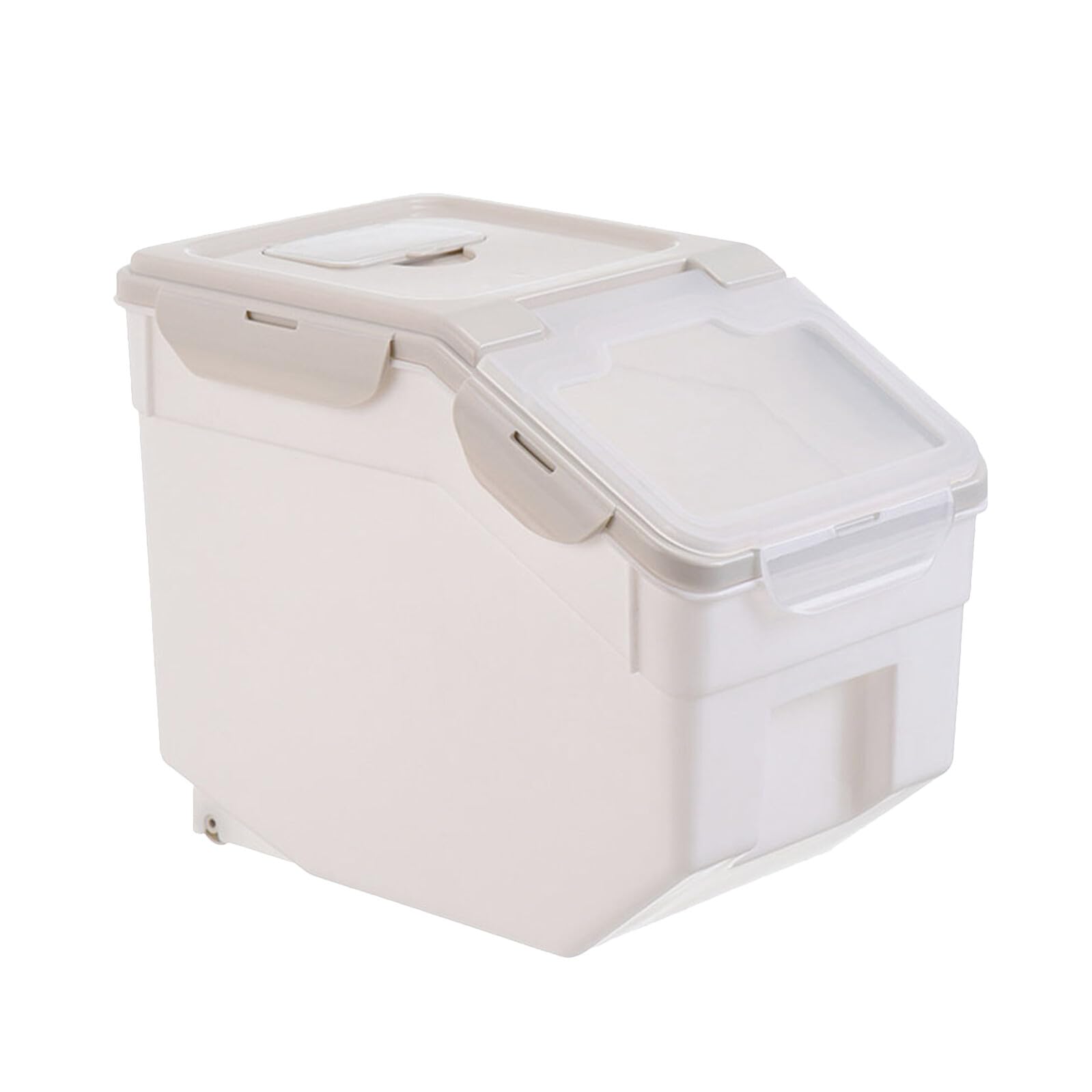 Angoily Contenedor de Almacenamiento para Mascotas Grande, Pp Beige