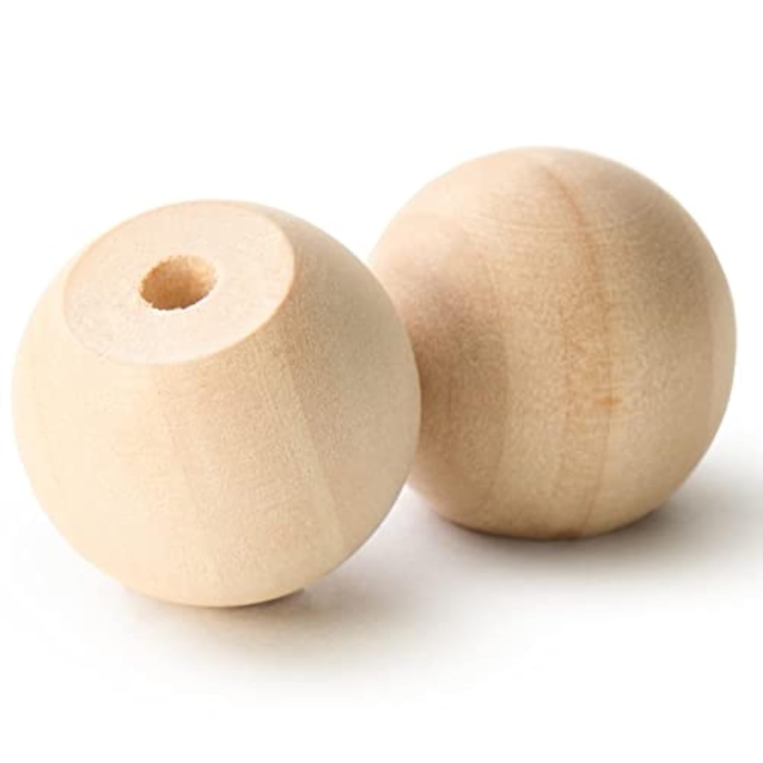 Pinehurst Crafts Unfinished Wood Ball Knobs, Perfect for Kitchen Cabinet Knobs, Furniture DIY, Dresser Drawer Pulls or Crafting, 1-Inch, Pack of 10 (
