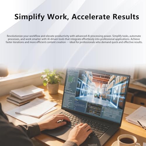 Image of Lenovo ThinkPad T1g Gen 8 Business AI Laptop, RTX 5060, 16 inch UHD+ (3840 x 2400), Intel Core Ultra 7 265H, 64GB DDR5, 2 + 2TB SSD, 5MP RGB+IR Camera, Fingerprint, Backlit KB, Wi-Fi 7, Win 11 Pro, Black