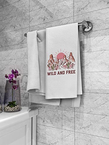 Dibor Wild And Free Country Bath Towels Dish Towels Dishcloth,Retro Western Cowgirl Boots Decorative Absorbent Drying Cloth Hand Towels Tea Towels For Bathroom Kitchen,Teen Girls Cowgirls Gifts #TOP2
