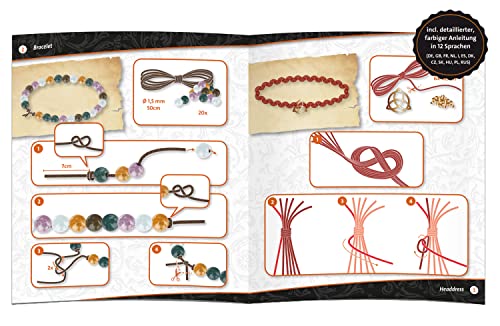 Lena 42303 Dragon Jewels Craft Set, Jewellery Craft Set including Necklace with Amulet - Image 4