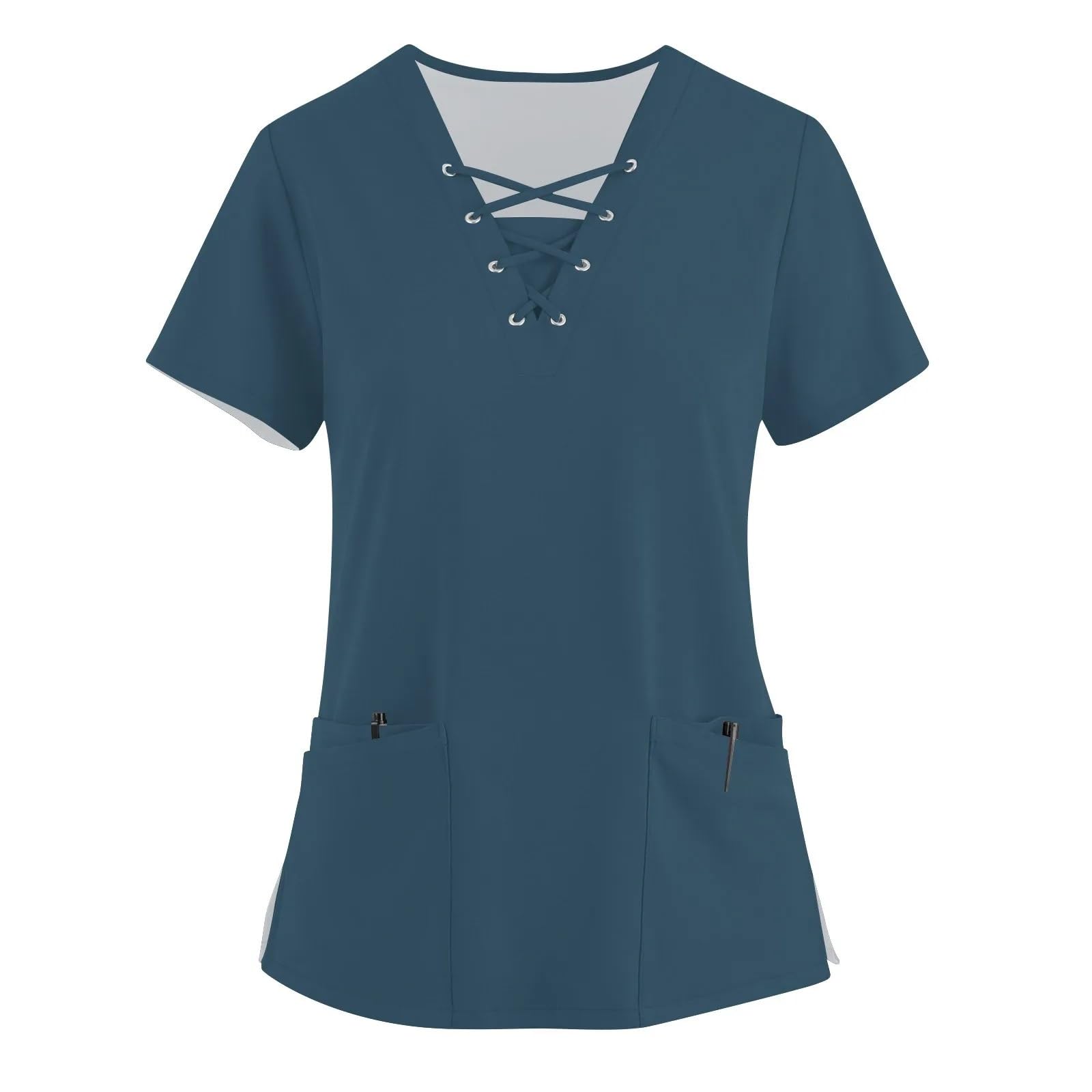 Casacca Estetista Donna Camicie da Lavoro for Infermieri, Camice da Lavoro for Donne, Camicette da Lavoro for Infermieri, Camicette ...(Dark Blue,XL)