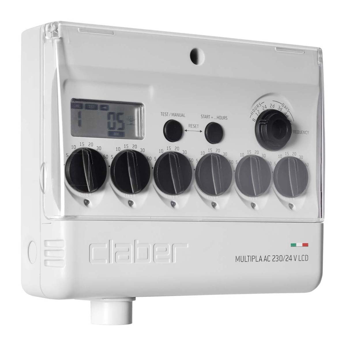 Claber D80580000 - Programador multipla con display corriente alterna 220/24v