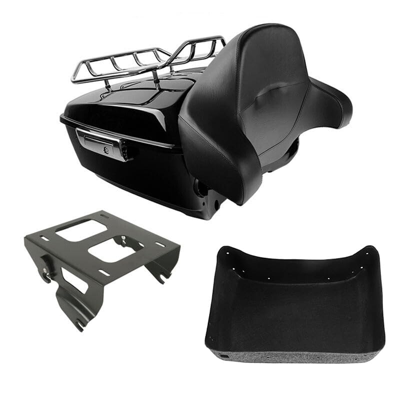 TCMT 13.7" King Tour Pack Trunk Backrest Luggage Rack Solo Mount Rack Fit For Harley Tour Pak Touring CVO Road King Road Glide Street Glide Electra Glide 2014-2023