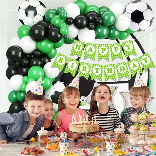 Image of Rozi Decoration Football Theme Birthday Decoration for Boys Set of 68 Pcs Sports Theme Birthday Decoration | Happy Birthday Decoration Items Kit | Game Birthday Decoration Items for Kids
