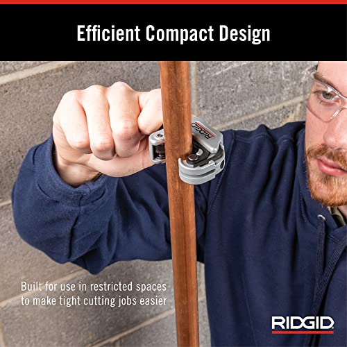 Image of RIDGID 86127 Model 118 Close Quarters AUTOFEED 1 /4 inch to 1-1 /8 inch Copper, Aluminum, Brass, and Plastic Tubing Cutter
