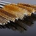 MBAIYO 20 PCS Brass Wire Tube Brushes Bottle Brush Set, 11Inch Long Pipe Cleaners with 10 Sizes for Metal Glass Straw Jewelry Cleaning Bore Brushes Pipe Brush
