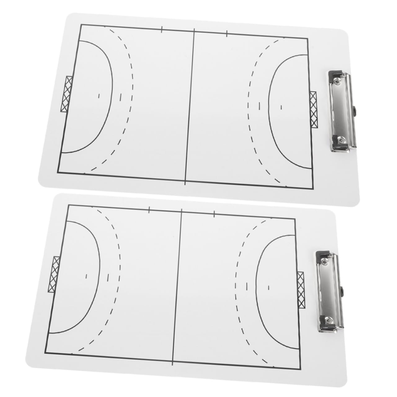 Tablero Táctico de Balonmano de Pvc Blanco, 2 Piezas