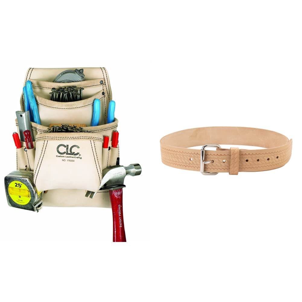 CLC Custom Leathercraft Carpenter's Nail and Tool Bag + Work Belt