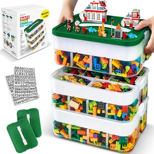 Outsmart Gadgets Stackable Lego Bin