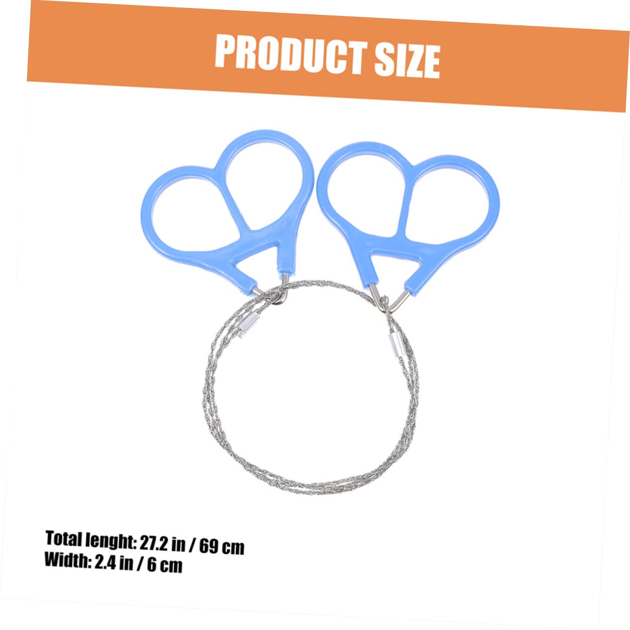 DIYEAH 4pcs Stainless Steel Wire Saws for Outdoor Camping Hiking Diy Hand Chain Saws