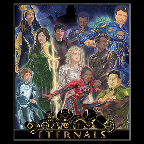 Sweat Capuche Garçon Marvel Eternals Poster Graphic Imprimé Or - 2