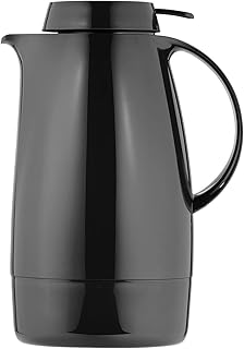 Helios Servitherm Thermos in plastica, Nero, 1,3 l