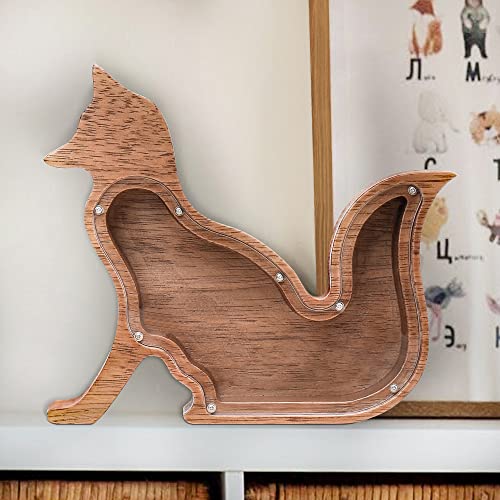 Kenon Tirelire en Bois personnalisée pour Enfants, Motif Animal de Cochon - Décoration Maison, Salon, Chambre à Coucher, Cadeau garçon ou Fille Noël,...