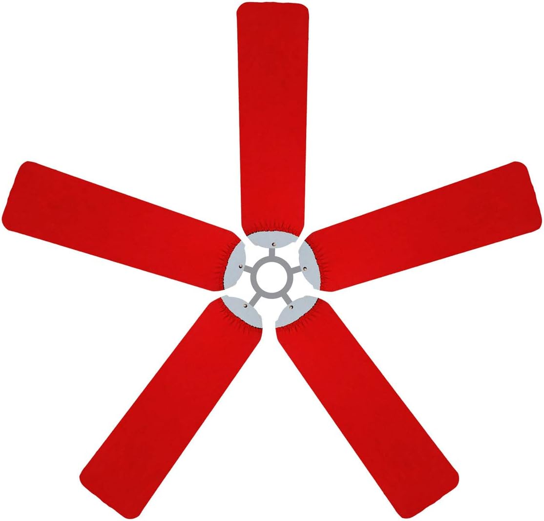 Fan Blade Designs 6561 Ceiling Fan Blade Covers, Red, 5 Piece