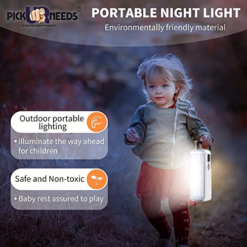 Image of Pick Ur Needs Rechargeable Home Emergency Lantern 60 SMD Tube Floor Lamp Light (White 2)